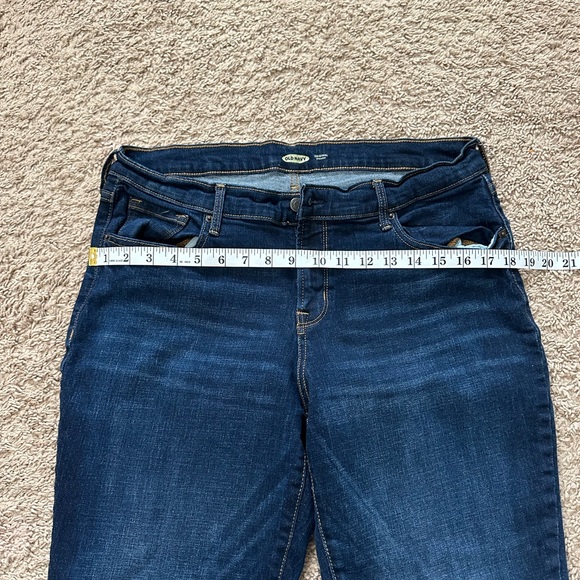 Old Navy Original Straight Jeans Dark Blue Size 12 - Picture 7 of 8